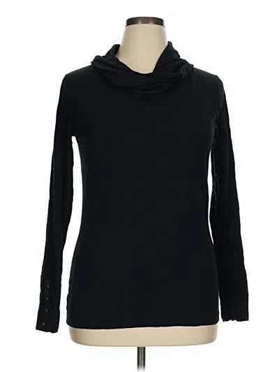 Pre-owned Merona Long Sleeve Top Black Cowl Neck Tops