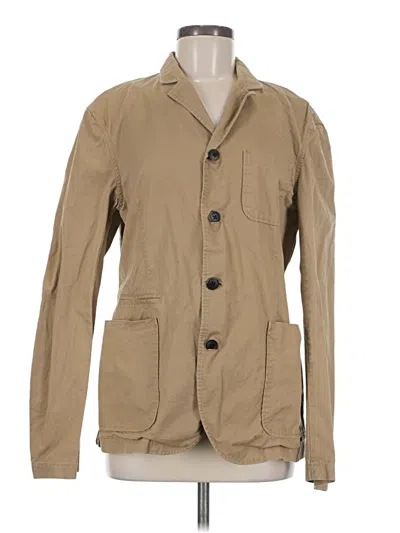Pre-owned Merona Long Sleeve Top Tan Crew Neck Tops