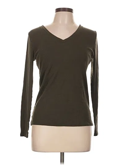 Pre-owned Merona Long Sleeve T-shirt In Brown