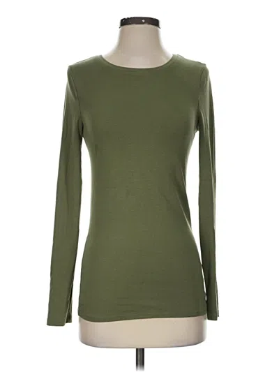 Pre-owned Merona Long Sleeve T-shirt In Green
