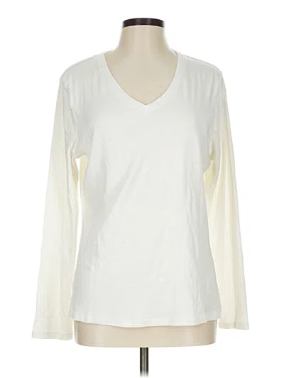 Pre-owned Merona Long Sleeve T-shirt In Ivory