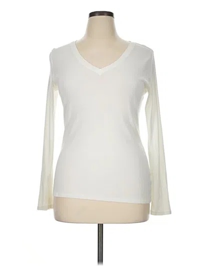 Pre-owned Merona Long Sleeve T-shirt In Ivory