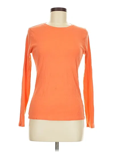 Pre-owned Merona Long Sleeve T-shirt In Orange