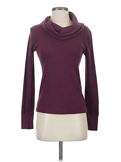 Pre-owned Merona Long Sleeve Turtleneck In Burgundy