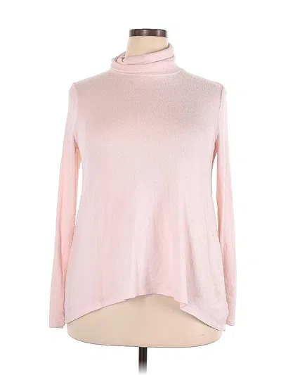 Pre-owned Merona Long Sleeve Turtleneck In Pink