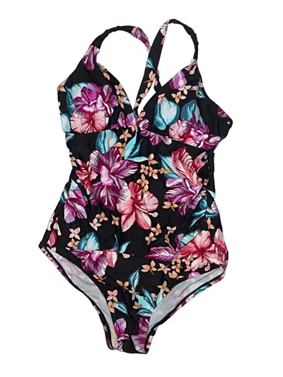 Pre-owned Merona One Piece Swimsuit In Black