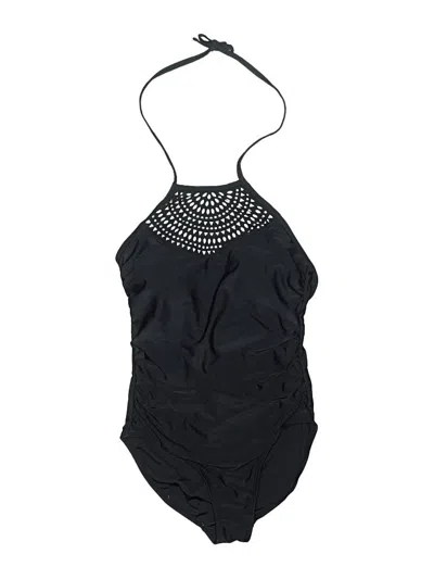 Pre-owned Merona One Piece Swimsuit In Black