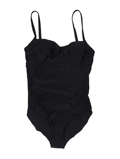 Pre-owned Merona One Piece Swimsuit In Black