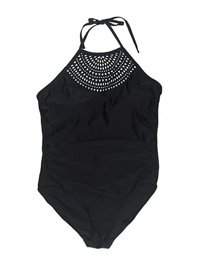 Pre-owned Merona One Piece Swimsuit In Black