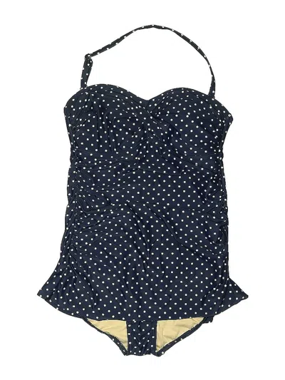 Pre-owned Merona One Piece Swimsuit In Blue
