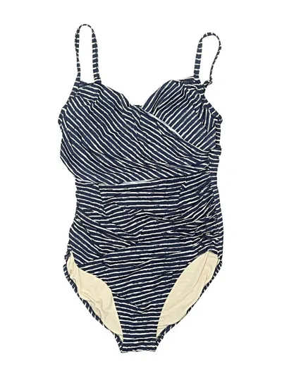 Pre-owned Merona One Piece Swimsuit In Blue
