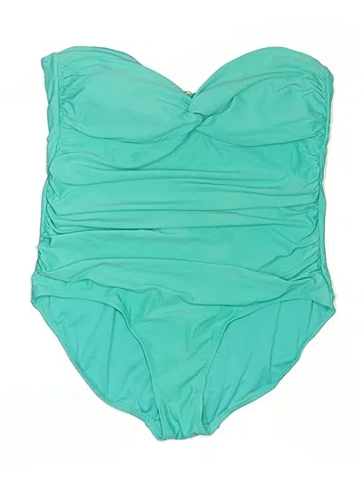 Pre-owned Merona One Piece Swimsuit In Green