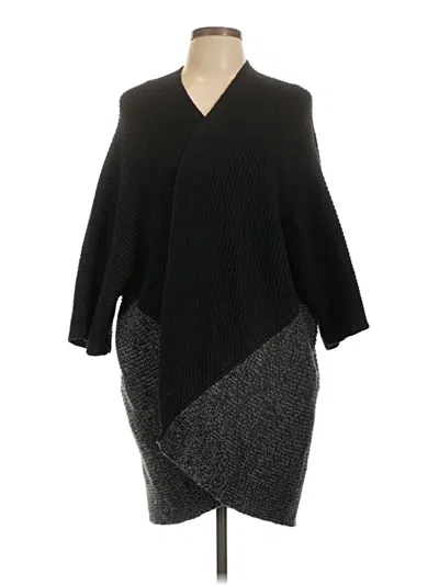 Pre-owned Merona Poncho In Black