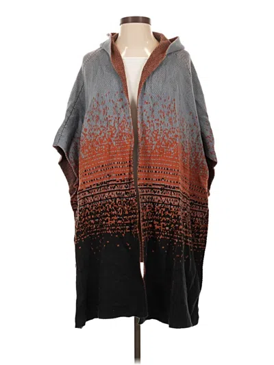 Pre-owned Merona Poncho In Gray