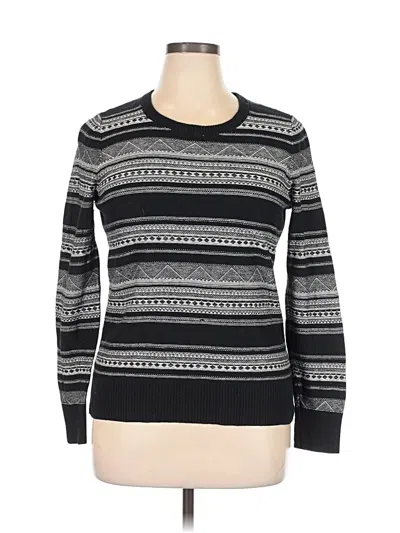 Pre-owned Merona Pullover Sweater In Black