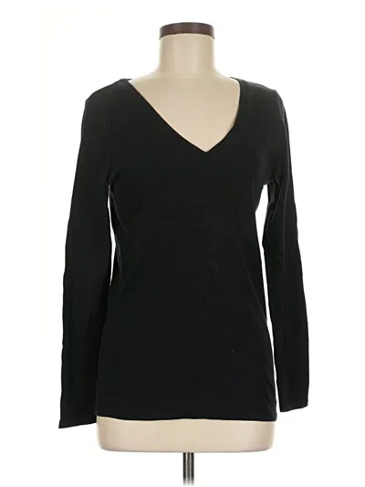 Pre-owned Merona Pullover Sweater In Black