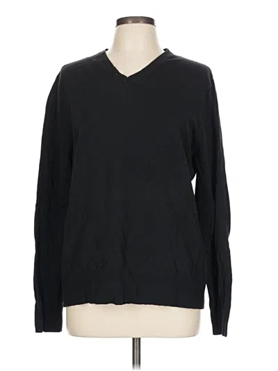 Pre-owned Merona Pullover Sweater In Black