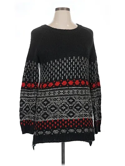 Pre-owned Merona Pullover Sweater In Black