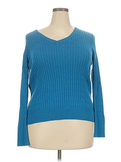 Pre-owned Merona Pullover Sweater In Blue
