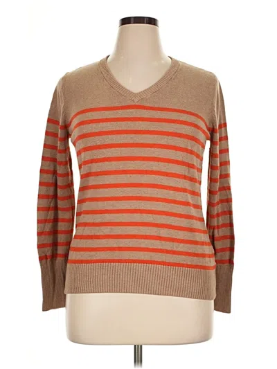 Pre-owned Merona Pullover Sweater In Brown