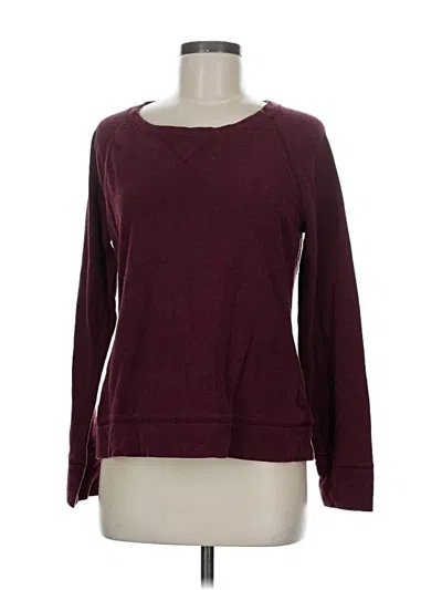 Pre-owned Merona Pullover Sweater In Burgundy