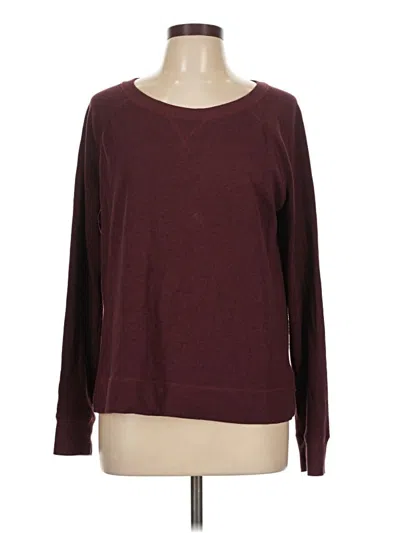 Pre-owned Merona Pullover Sweater In Burgundy