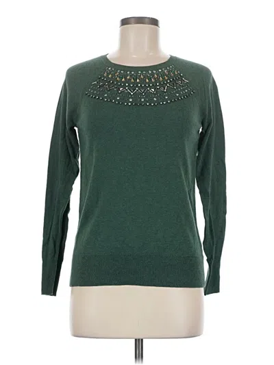 Pre-owned Merona Pullover Sweater In Green