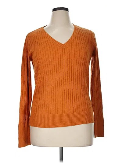 Pre-owned Merona Pullover Sweater In Orange