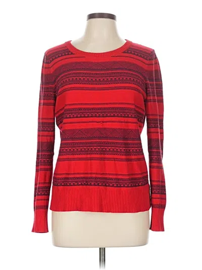 Pre-owned Merona Pullover Sweater In Red