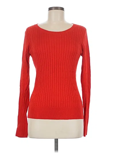 Pre-owned Merona Pullover Sweater In Red