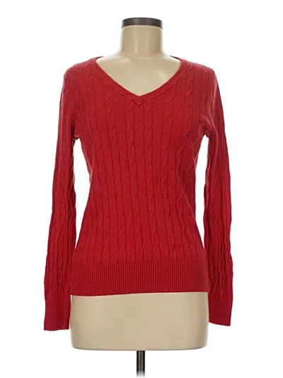 Pre-owned Merona Pullover Sweater In Red