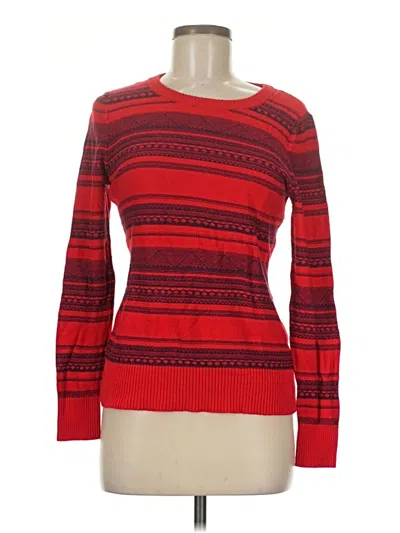 Pre-owned Merona Pullover Sweater In Red