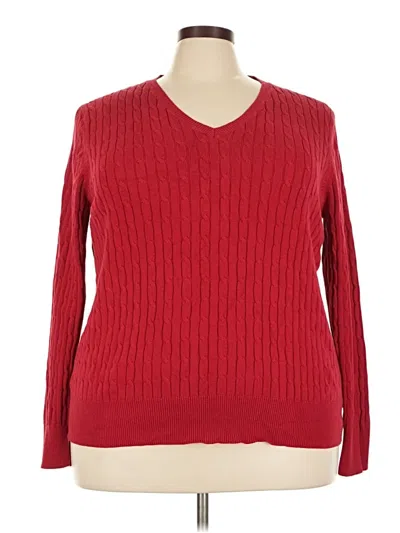 Pre-owned Merona Pullover Sweater In Red