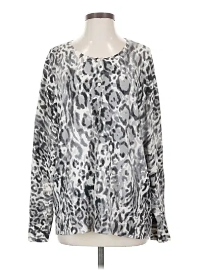 Pre-owned Merona Pullover Sweater In Silver