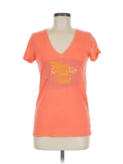 Pre-owned Merona Short Sleeve T-shirt In Orange