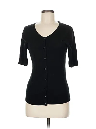 Pre-owned Merona Short Sleeve Top Black Sweetheart Neckline Tops