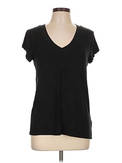 Pre-owned Merona Short Sleeve Top Black V-neck Tops