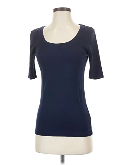 Pre-owned Merona Short Sleeve Top Blue Scoop Neck Tops