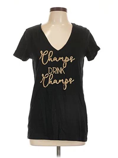 Pre-owned Merona Short Sleeve T-shirt In Black