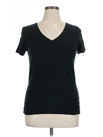 Pre-owned Merona Short Sleeve T-shirt In Black