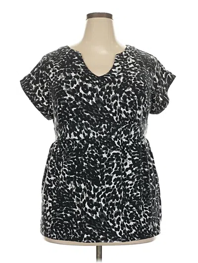 Pre-owned Merona Short Sleeve T-shirt In Black