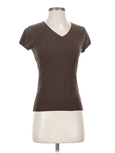 Pre-owned Merona Short Sleeve T-shirt In Brown