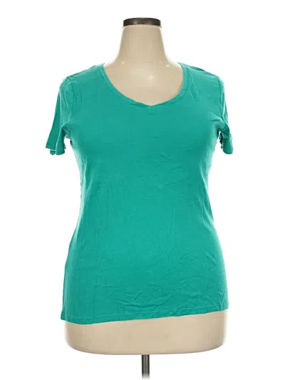 Pre-owned Merona Short Sleeve T-shirt In Teal