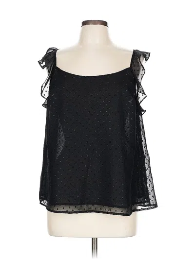 Pre-owned Merona Sleeveless Blouse In Black