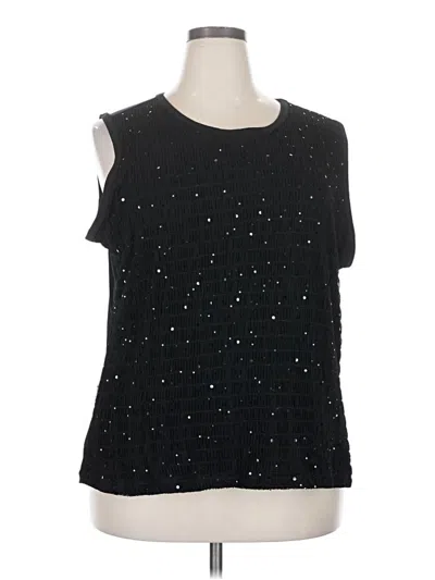 Pre-owned Merona Sleeveless Blouse In Black