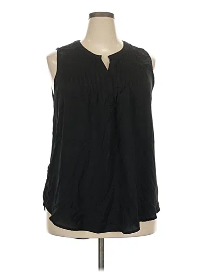 Pre-owned Merona Sleeveless Blouse In Black
