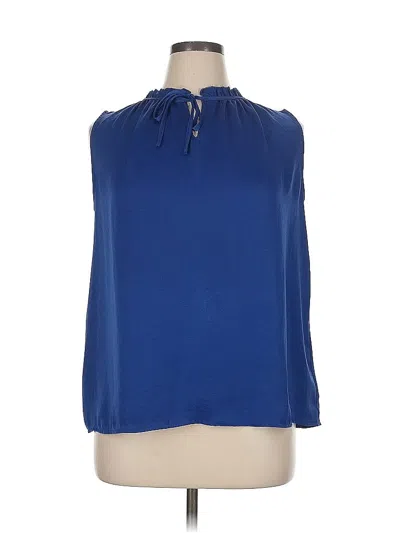 Pre-owned Merona Sleeveless Blouse In Blue