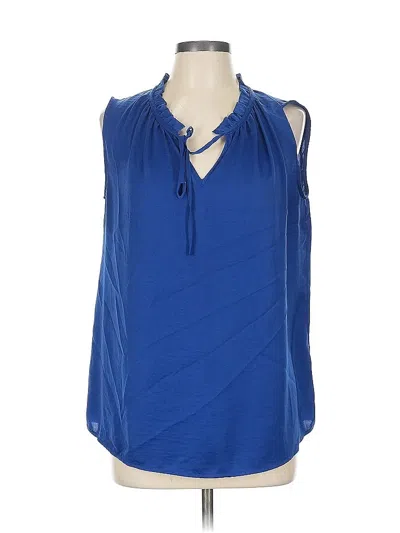 Pre-owned Merona Sleeveless Blouse In Blue
