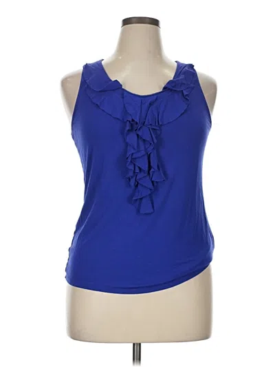 Pre-owned Merona Sleeveless Blouse In Blue