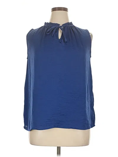 Pre-owned Merona Sleeveless Blouse In Blue